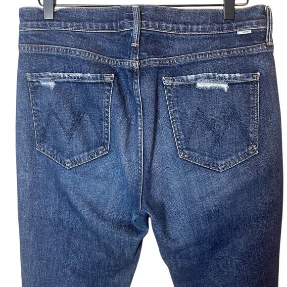 MOTHER Women’s Sz 32 The Rascal Skimp Yee Haw Straight Jean - Picture 8 of 10